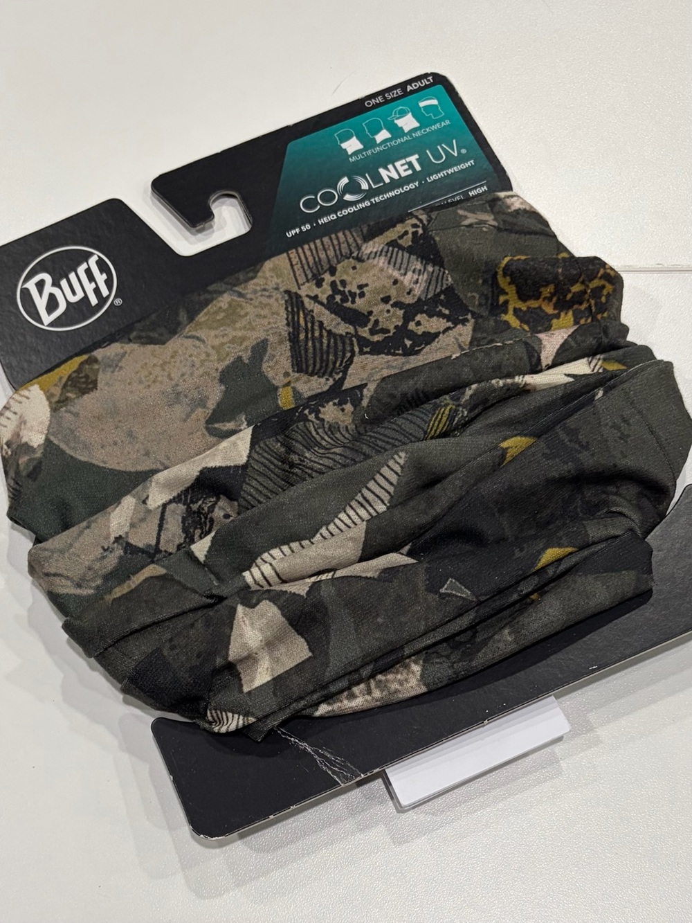 Buff Coolnet UV Full Tube Adult Neckwear UPF 50+ Summer NWT Green Camo